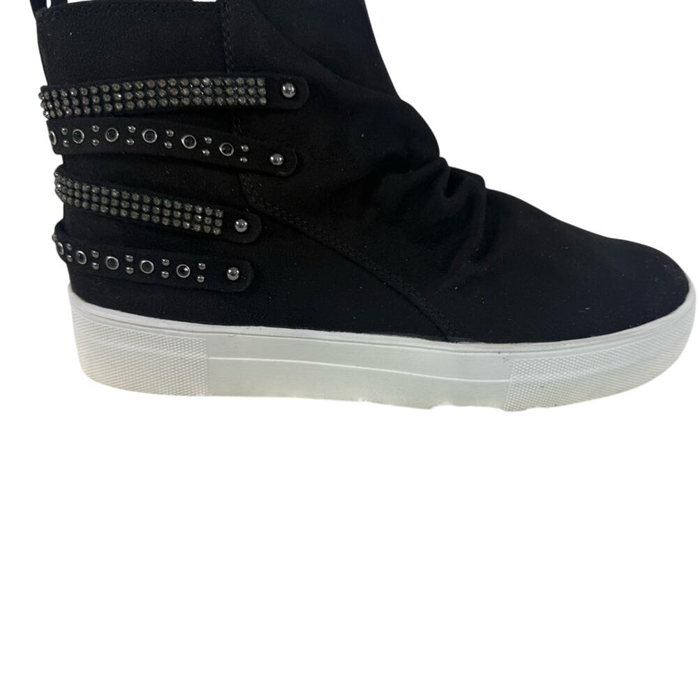 Not Rated Black Studded Women's Sneakers